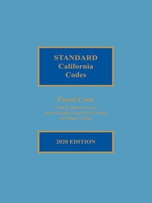 cover image of Matthew Bender Standard California Codes